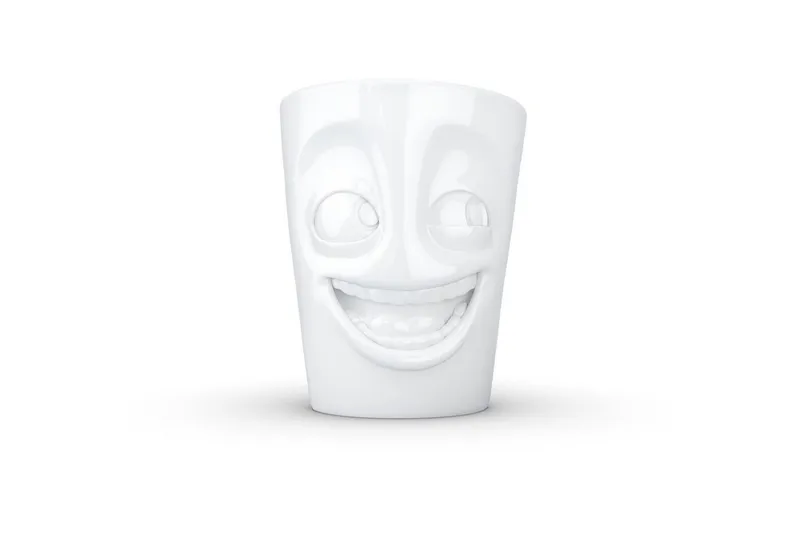 FIFTYEIGHT PRODUCTS FIFTYEIGHT PRODUCTS Henkelbecher „Witzig“ (350 ml) – Produktbild 1 von 6