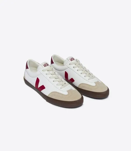 Veja Veja Sneaker Damen - Volley Leather, Weiß (white pekin bark), – Produktbild 2 von 3