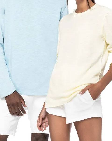 YTWOO YTWOO Unisex Sweatshirt für Sie und Ihn aus 100% Bio-Baumwolle - Made in Portugal, Hellblau, – Produktbild 2 von 3