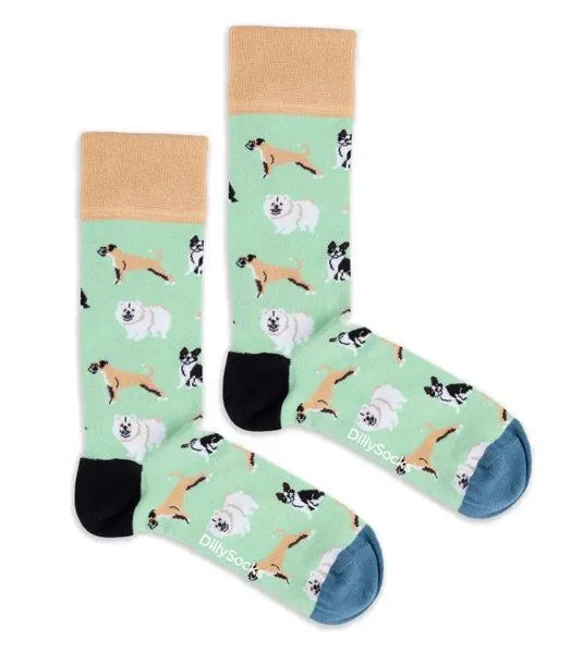 DillySocks DillySocks Socken Dog Squad aus Biobaumwoll-Mix, Mehrfarbig, – Produktbild 1 von 4