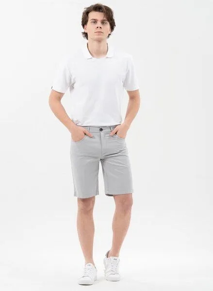 ORGANICATION ORGANICATION Chino-Shorts aus Bio-Baumwolle, Grey, – Produktbild 2 von 4