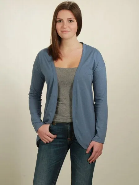 NATIVE SOULS NATIVE SOULS Slub Cardigan Damen, Smoke blue, – Produktbild 1 von 1