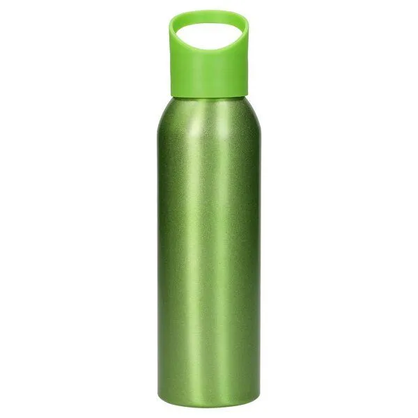 elasto elasto Aluminiumflasche 0,6 Liter Bamboo Trinkflasche, Grün, – Produktbild 1 von 3