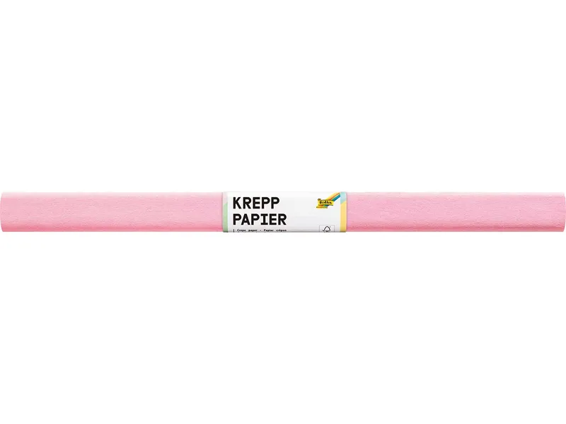 folia folia Krepppapier-Rollen, 50 cm x 2 m, 10 Rollen, hellrosa – Produktbild 1 von 1
