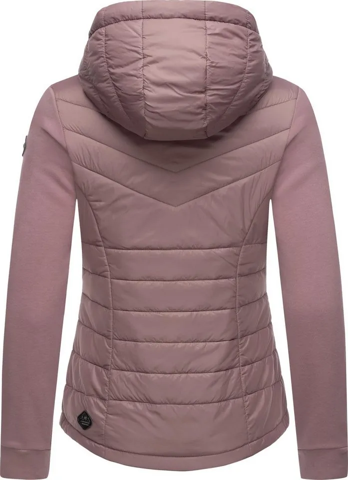ragwear ragwear Outdoorjacke Lucinda Steppjacke aus modernem Materialmix mit Kapuze, Lila, – Produktbild 1 von 3