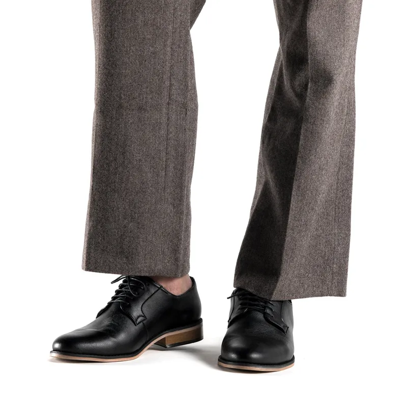NAE NAE Herren vegan Blucher Jake Black, Schwarz, – Produktbild 2 von 2