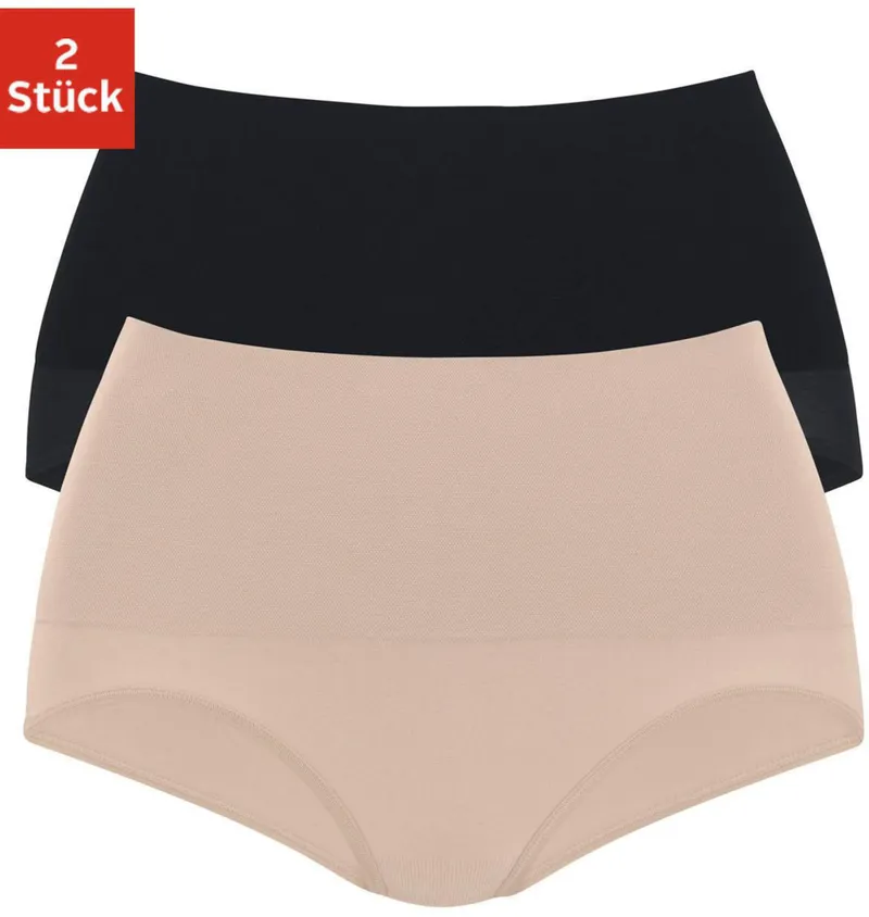 petite fleur by Lascana Formslip schwarz, beige, Schwarz, beige, – Produktbild 2 von 2