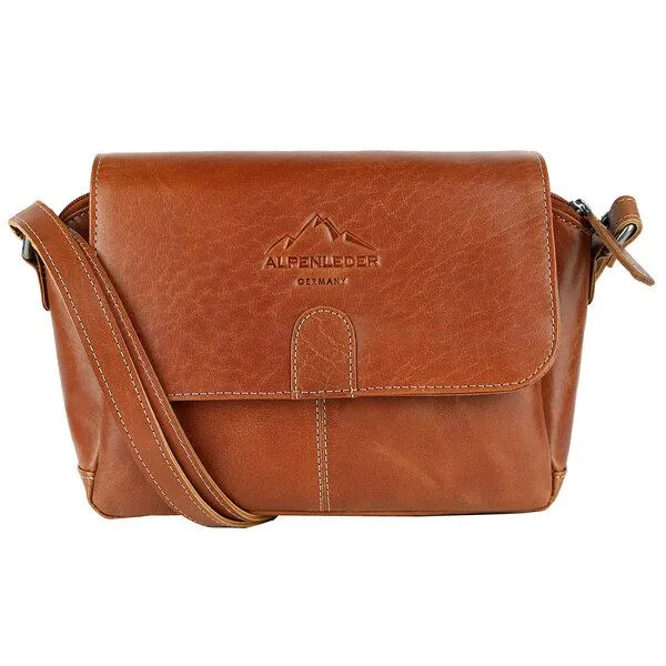 Alpenleder Alpenleder Umhängetasche MADL, Cognac, – Produktbild 1 von 4