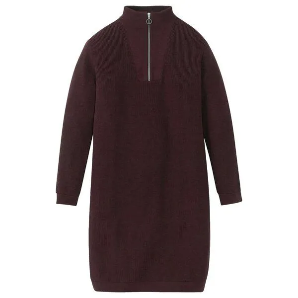 recolution recolution Strickkleid STELLERA, Dark plum, – Produktbild 1 von 4