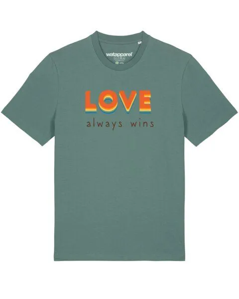 watapparel watapparel T-Shirt Unisex Love always wins, Green bay, – Produktbild 1 von 3