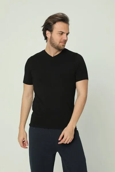 Bruno Barella GOTS zertifizierte Biobaumwolle Herren T-Shirt von Bruno Barella, Schwarz, – Produktbild 1 von 2