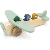 TRIXIE Trixie – WOODEN ANIMAL AIRPLANE – Holzflugzeug mit Tieren – Produktbild 1 von 1