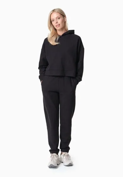 ORGANICATION ORGANICATION PARISS | Waffel Jogginghose aus Bio-Baumwolle und recyceltem Polyester, Black, – Produktbild 1 von 4