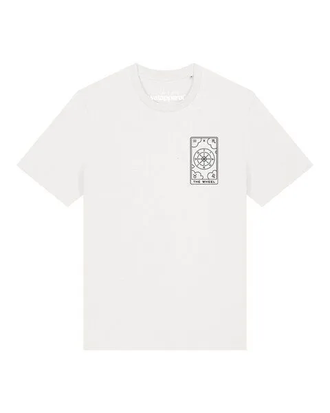 watapparel watapparel T-Shirt Unisex Tarot The Wheel, Off white, – Produktbild 1 von 2