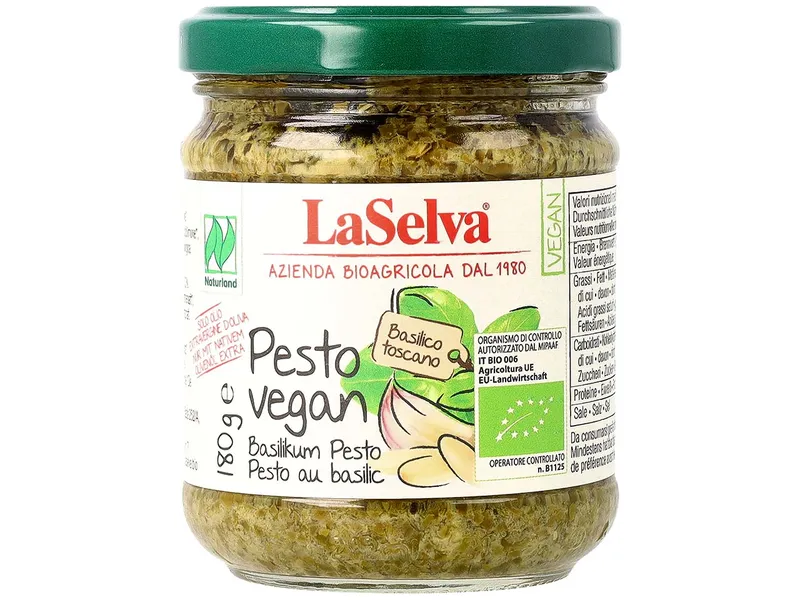 LaSelva LaSelva Bio-Pesto "Basilikum", vegan, 180 g – Produktbild 1 von 1