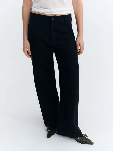 thinking mu thinking mu Karina Pants - Damen Hose aus Bio-Baumwolle, Black (schwarz), – Produktbild 1 von 4