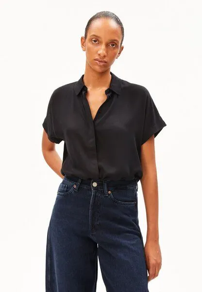 ARMEDANGELS ARMEDANGELS LARISAANA Damen Bluse aus LENZING ECOVERO Viskose, Black, – Produktbild 1 von 5