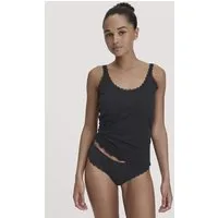 hessnatur hessnatur Panty COTTON FELLING LACE aus Bio-Baumwolle, Schwarz, – Produktbild 2 von 5
