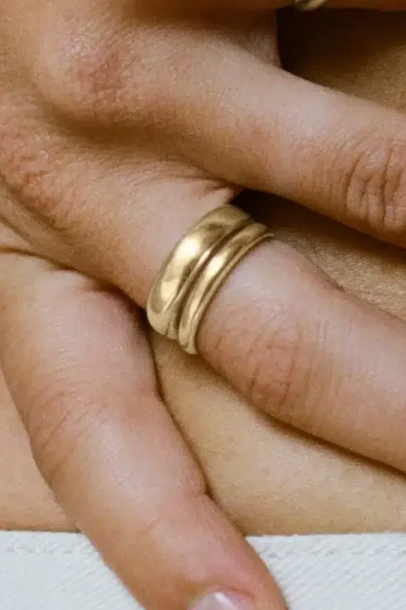 Bound Studios Bound Studios Damen vegan Ring The Bobbie 18k Gold Vermeil, Gold, – Produktbild 2 von 2