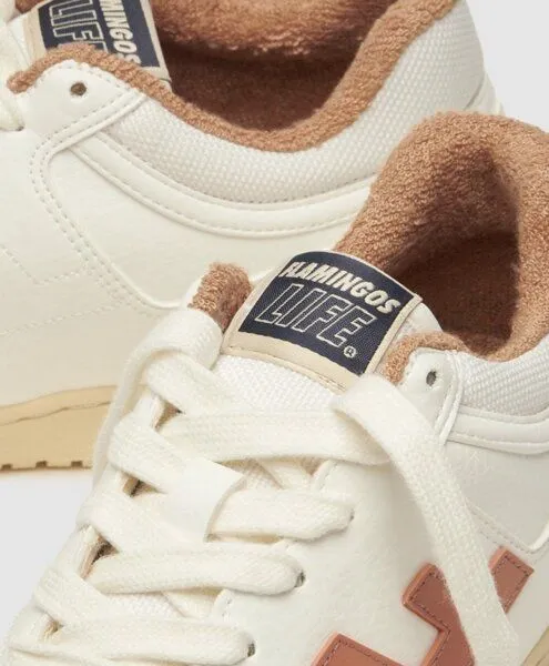 Flamingos Life Flamingos' Life Retro 90er Damen und Herren Sneaker *100% Vegan, White apricot vanilla, – Produktbild 2 von 2