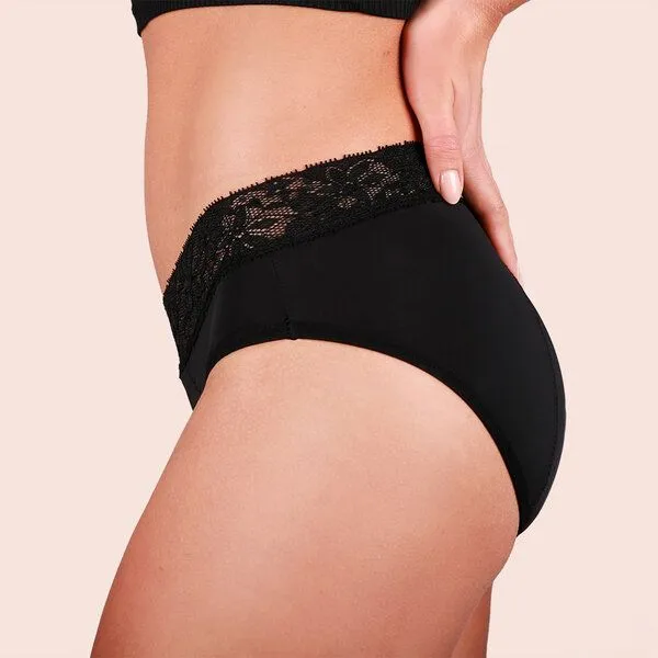 Taynie Extra starke Periodenunterwäsche Biozidfrei 60°C Taynie Queen Extra Stark, 3er pack schwarz, – Produktbild 4 von 4