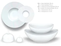 Mäser Mäser Geschirrset 71-tlg. "Saturno" Porzellan – Produktbild 1 von 1