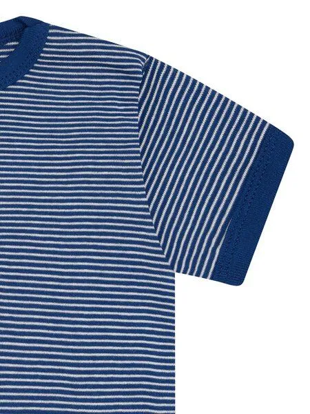 loud + proud loud + proud Babys & Kinder T-Shirt Streifen, GOTS-zertifiziert, Ultramarineblau), – Produktbild 2 von 2