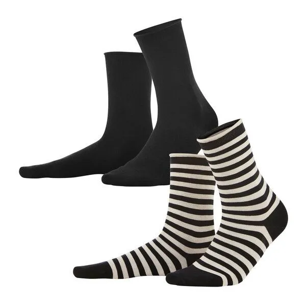Living Crafts Living Crafts Socken, 2er-Pack - ALEXIS, Black/sand, – Produktbild 2 von 2