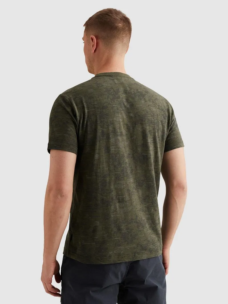 PME Legend PME Legend Slub T-Shirt Thyme - Größe XL, Grün, – Produktbild 4 von 5