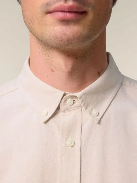Human Family Human Family Bio Herren Basic Oxford Hemd, Beige, – Produktbild 4 von 4