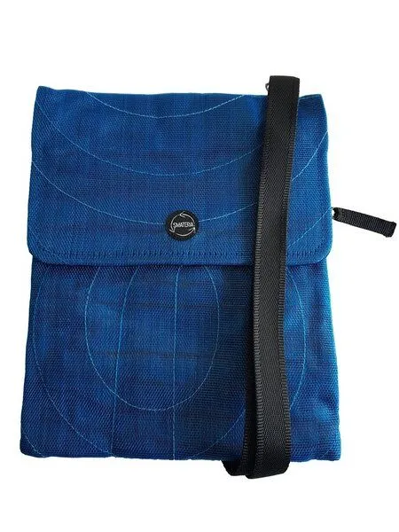 Smateria Smateria Flache Umhängetasche ESC-Kombi / Hüfttasche mit verstellbarem Schulterband, Royalblau (blau), – Produktbild 2 von 4
