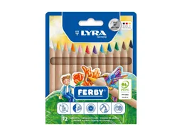 Lyra Lyra Buntstifte Ferby natur basic,12er Set Maße Stift 12 cm x 1 cm – Produktbild 1 von 1