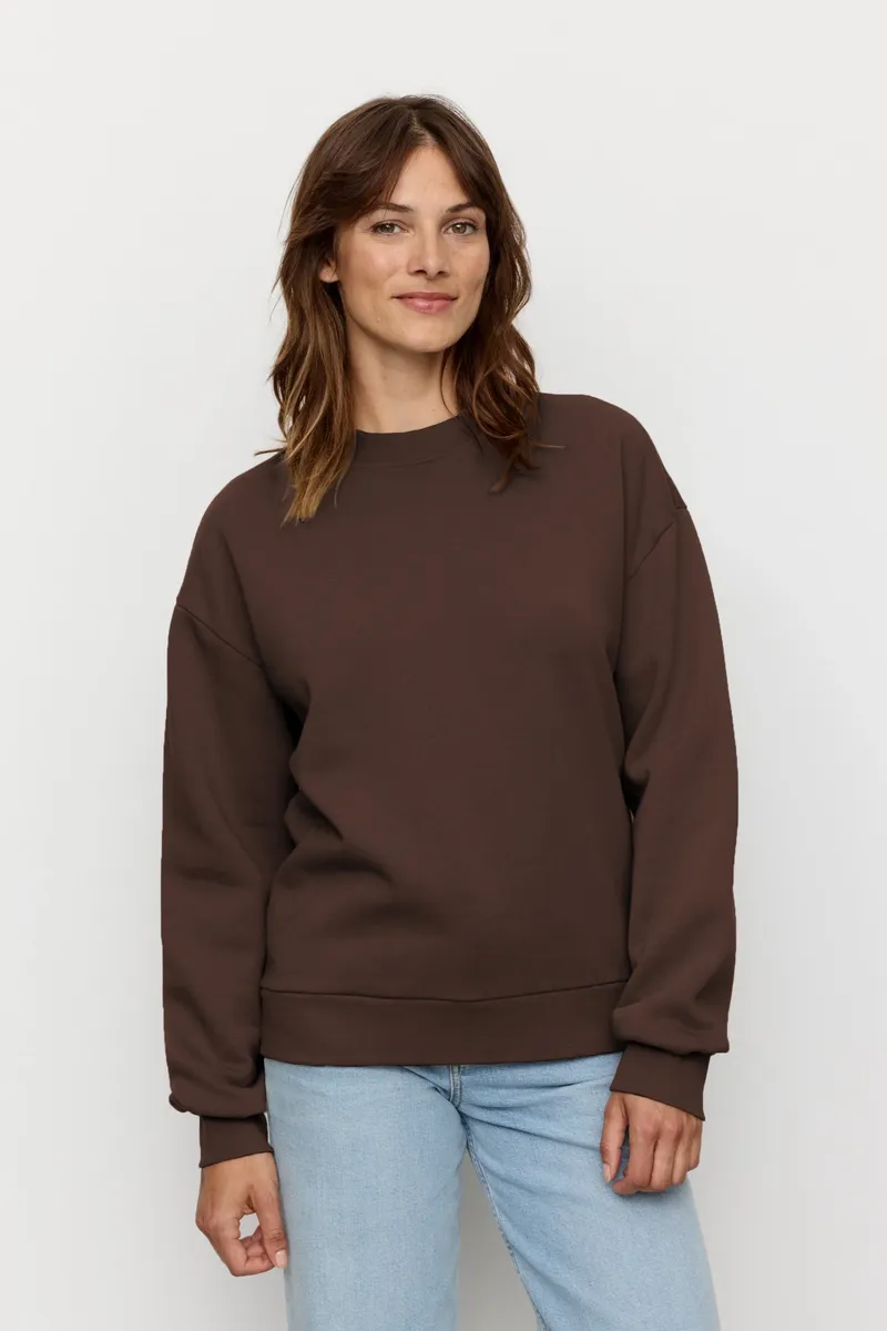 recolution recolution Damen vegan Sweatshirt Nerine, Braun, – Produktbild 2 von 2