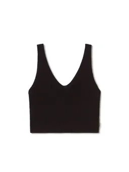 TWOTHIRDS TWOTHIRDS Damen vegan Top Makawao Schwarz – Produktbild 1 von 1