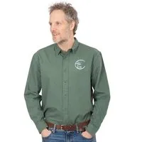 Life-Tree Life-Tree Hemd aus Biobaumwolle Fairwear für Herren Circle mit Brust-Logo in Green Bay Grün, Grün, – Produktbild 2 von 5