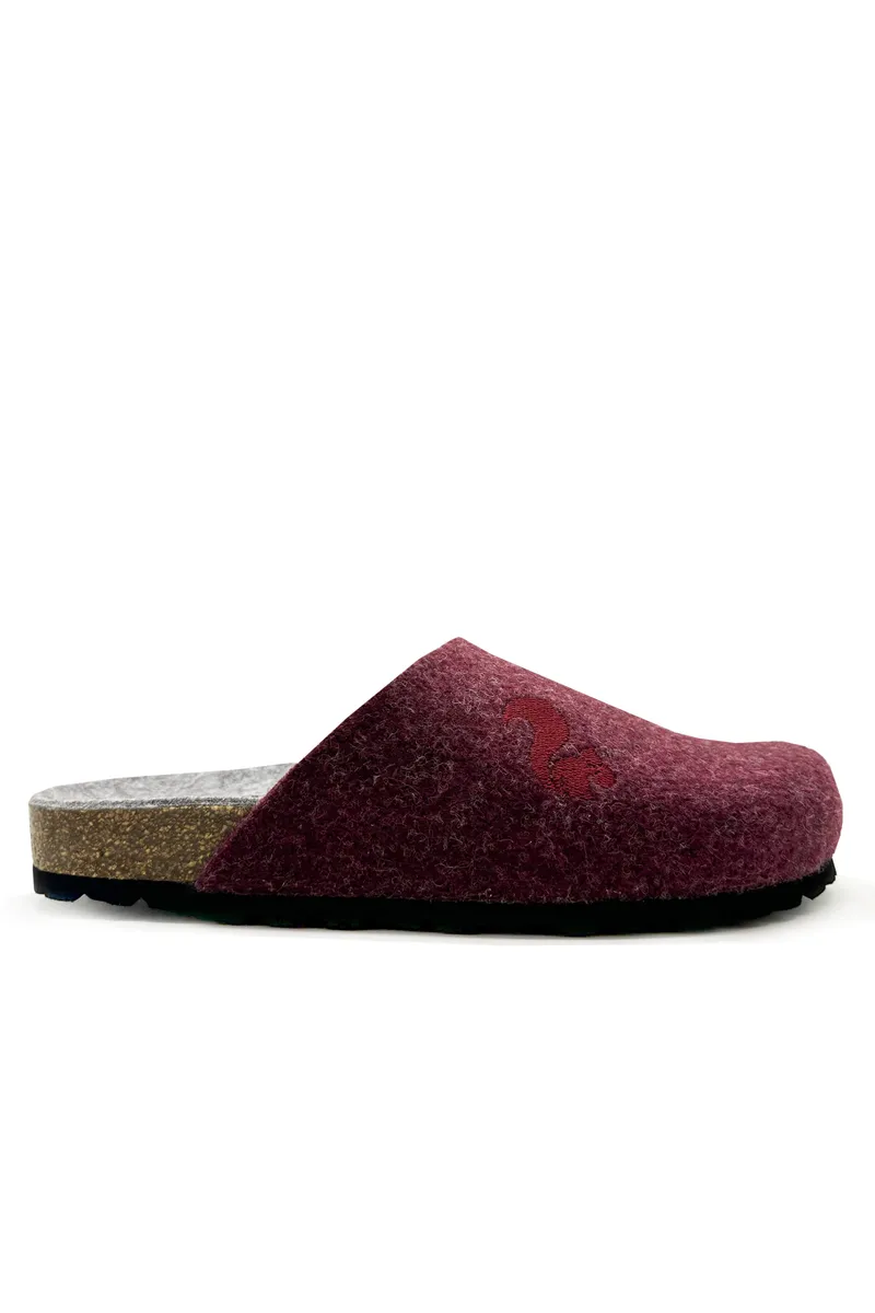 thies thies Damen vegan Clogs Recycled Pet Bio Vino Rot, Dunkelrot, – Produktbild 1 von 2