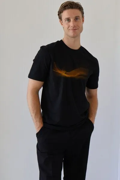 Kultgut Kultgut Artdesign - Biofair Klassik Shirt / Odem, Schwarz, – Produktbild 3 von 4