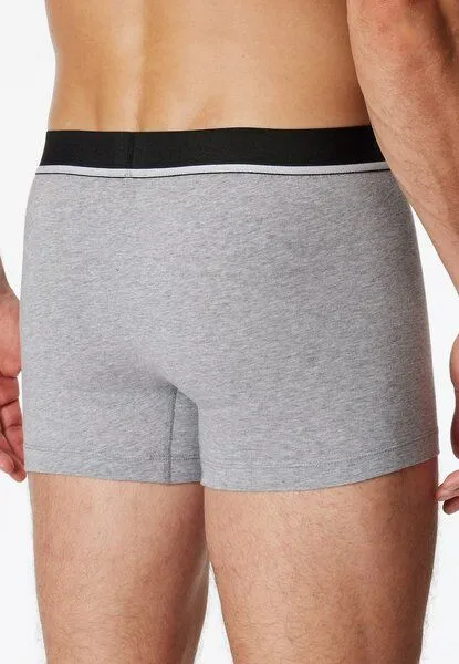 Schiesser Schiesser 3er Pack Shorts Webbund Biobaumwolle 95/5, Multicolour 1, – Produktbild 3 von 4