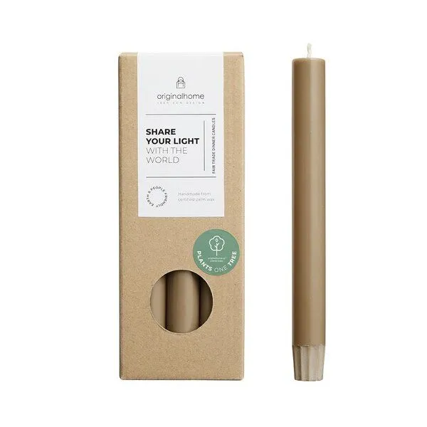 Originalhome Originalhome Gute Stabkerzen für bewusste Geschenke - paraffinfrei & vegan, Braun (schokolade), – Produktbild 1 von 2