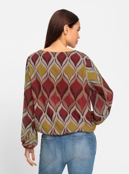 heine Druckbluse terra-ocker-bedruckt – Produktbild 1 von 1