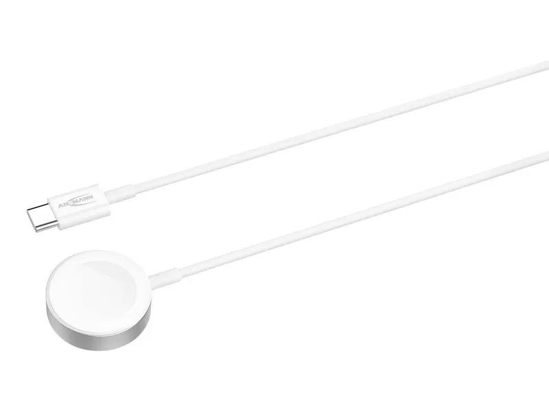 Ansmann Ansmann Ladekabel für Apple Watch, USB-C, 1 m, weiß – Produktbild 1 von 1