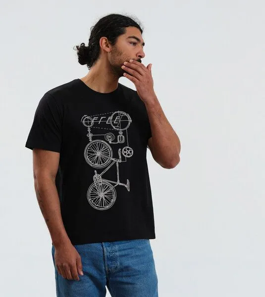 Gary Mash GARY MASH T-Shirt Freecycle#2 aus Biobaumwolle, Schwarz, – Produktbild 4 von 4