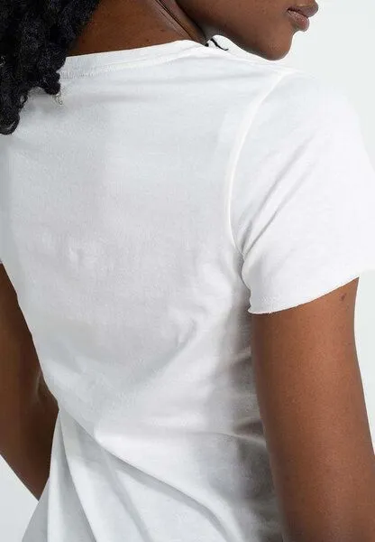Alma & Lovis Alma & Lovis Shirt aus Bio-Baumwolle | V-Neck Shirt, Weiß, – Produktbild 2 von 3