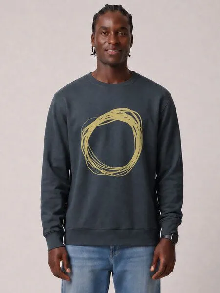 watapparel watapparel Sweatshirt Unisex Kreis, India ink grey, – Produktbild 2 von 2