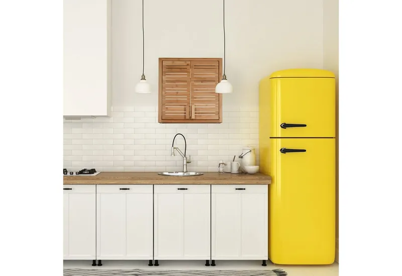 RELAXDAYS RELAXDAYS Hängeschrank Wandschrank Bambus (1-St), Braun, – Produktbild 3 von 5
