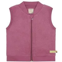loud proud loud + proud Babys & Kinder Weste aus Wollfleece, GOTS-zertifiziert, Grape(lila), – Produktbild 1 von 1