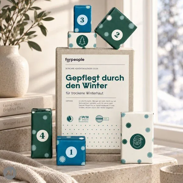 forpeople Skincare Adventskalender 2026 - 6 volle Größen statt 24 Kleinigkeiten - forpeople – Produktbild 3 von 4