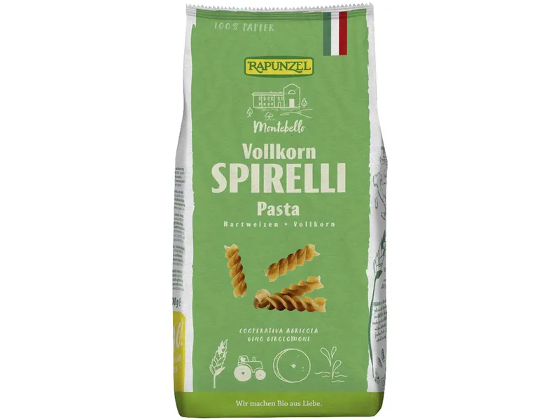 RAPUNZEL RAPUNZEL Hartweizen-Vollkorn-Spirelli – Produktbild 1 von 2