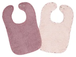 Wörner Südfrottier Wörner Südfrottier Druckknopflätzchen Bio-Baumwolle 2er-Set 26 x 40 cm – Produktbild 1 von 1