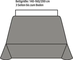 OTTO home Tagesdecke Mira, leichte Tagesdecke aus 100% Baumwolle, uni Überwurf, ohne Füllung – Produktbild 1 von 1